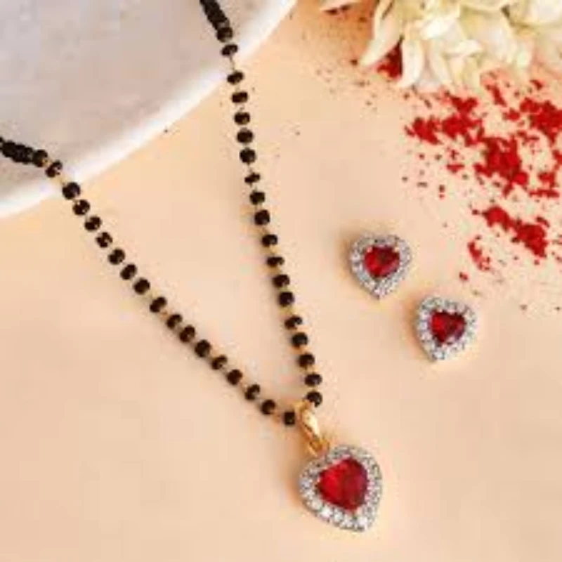 beautiful-heart-shape-mangalsutra-with-colourful-stones